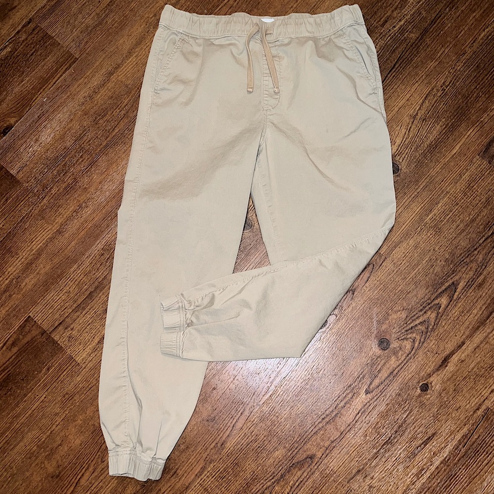 Sonoma Khaki Modern Fit Stretch Tan Cuffed Jogger Pants Size L - Picture 2 of 10